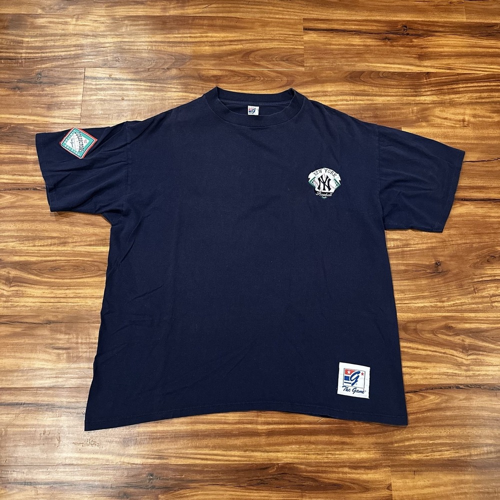 Vintage New York Yankees Shirt Mens XL MLB Baseball Graphic Tee The Game 90s